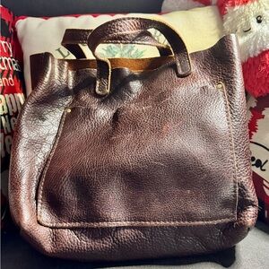 Portland Leather Goods Medium Crossbody in Coldbrew